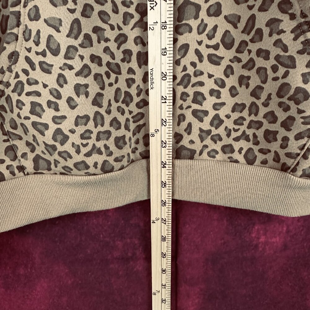 SHEIN WOMEN'S PULLOVER HOODIE, CHEETAH PRINT, KANGAROO POCKETS, SOFT FLEECE, L - Picture 4 of 10